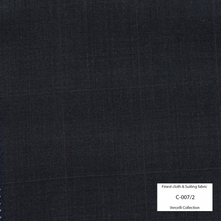 C007/2 Vercelli VIII - 95% Wool - Đen xám Caro